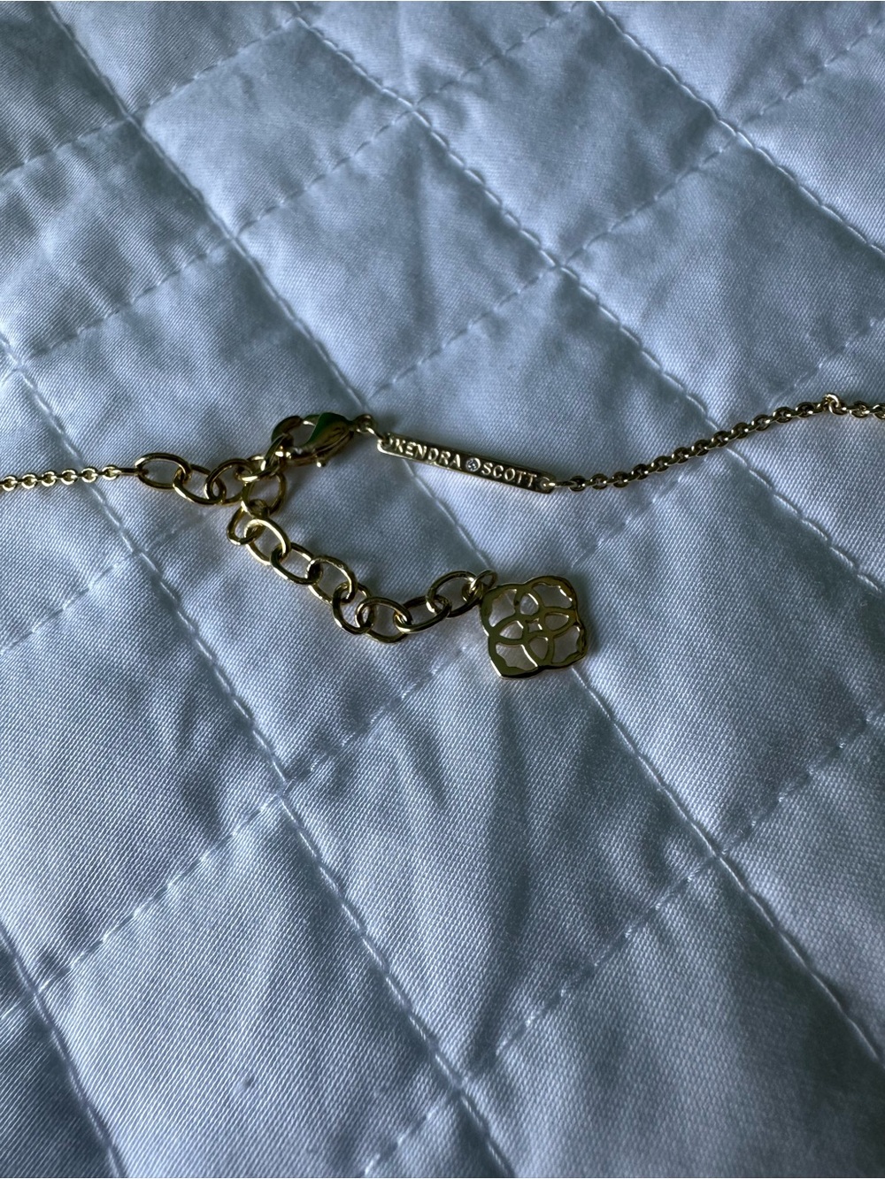 Kendra Scott Gold Necklace with Black Stone - Picture 2 of 3